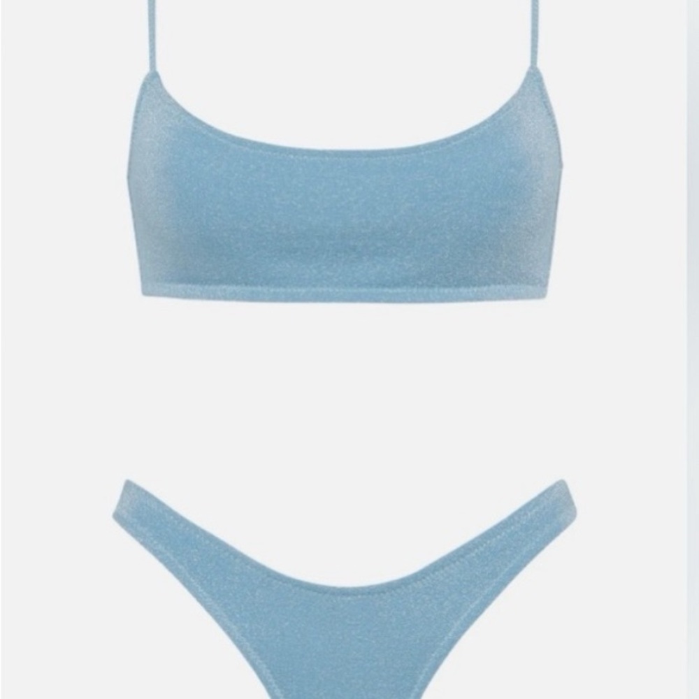 Light Blue Traingl Mica Bikini